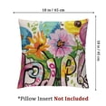 thumbnail image 4 of nygtbtfer  Hello Spring Pillow Cover Farmhouse Colorful Decor Throw Pillowcase Seasonal Outdoor Porch Decorative Cushion Case for Bed Sofa Couch Home Decorations  White, 4 of 7