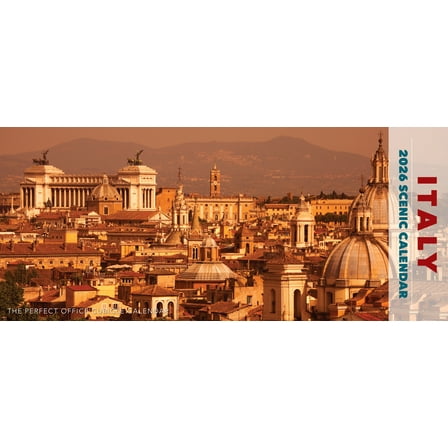 Italy 2026 Panoramic Wall Calendar