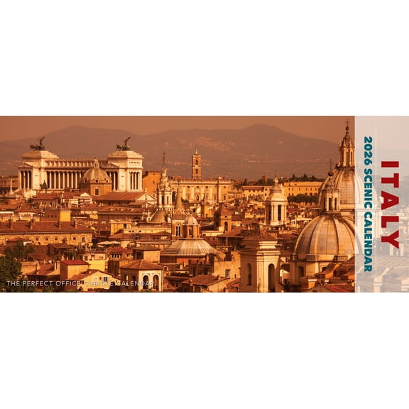 Italy 2026 Panoramic Wall Calendar