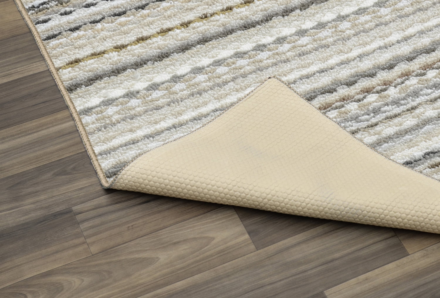 Garland Rug Carnival Stripe Assorted Earth Tones Indoor Area Rug, 9' x 12'