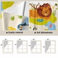 thumbnail image 3 of Cute Lion Kitchen Window Curtains, Swag Curtains Valance for Bedroom Living Room Bathroom, Funny Animal Cartoon Modern Rod Pocket Window Treatment Curtain Block Drapes 2 Panels 28"x36", 3 of 9