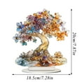 thumbnail image 3 of Olilia 8 inch Acrylic 2D Tree of Life for Positive Energy, Good Luck, Money, FengShui Bonsai Tree Gemstone Tree for Home Office Desk Decor, Spiritual Birthday Gift for Women, 3 of 6
