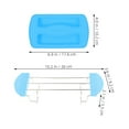 thumbnail image 2 of KALLORY 1Set Multi Functional Sky Blue Toast Machine Rack for Warming Bread and Sandwiches, 2 of 8