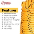 thumbnail image 3 of 1/2 in. x 50 lbs. Polypropylene Diamond Braid Rope Yellow Multicolor, 3 of 5