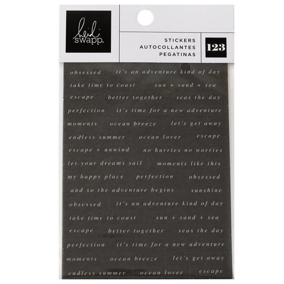 Heidi Swapp Set Sail Sentiment Stickers 123/Pkg-123/Pkg