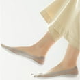 thumbnail image 4 of Viluyesy Womens No Show Socks 5-Pack, Anti-Slip Super Soft Low Cut Thin Liner Socks Gray, 4 of 4