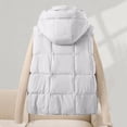 thumbnail image 4 of VBVC Women's Hooded Puffer Vest with Pockets , Waterproof Sleeveless Winter Coat For Women, M-2XL, 4 of 9
