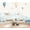 Color 2, variant on Wallpaper Colorful Hot Air Balloons Scenic Mountain Landscape Peel and Stick Wall Murals 69"H x 96"W Removable PVC Wall Paper Self-Adhesive Wall Paintings Art Decor for Bedroom Living Room