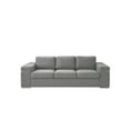 thumbnail image 4 of Gianna Light Gray Woven Fabric Sofa and Loveseat Living Room Set, 4 of 6