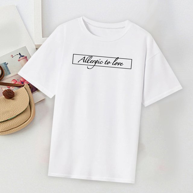 Camiseta de manga corta para mujer, ropa deportiva, disfraz, camiseta con cuello redondo para desplazarse, acampar, regalo para mujer XL