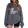 thumbnail image 1 of Gibobby Casual Sudadera para Mujer Sudaderas de Halloween para mujer playera casual de manga larga(Gris,CH), 1 of 3