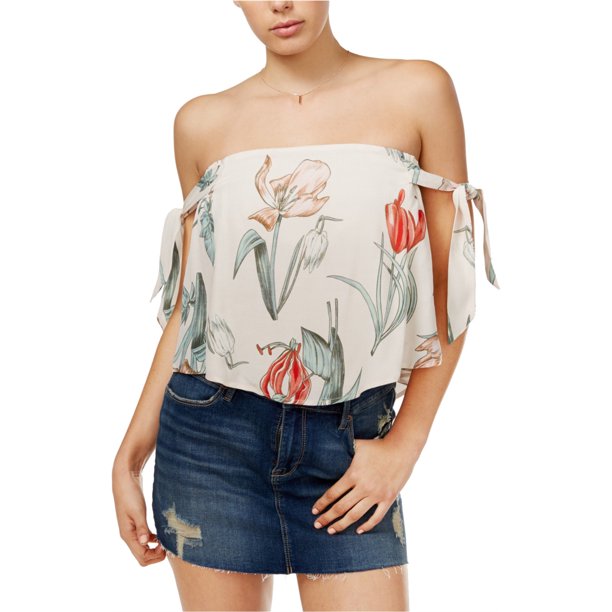 Blusa de Punto ASTR The Label Havana Rosa Pequeña Tejer