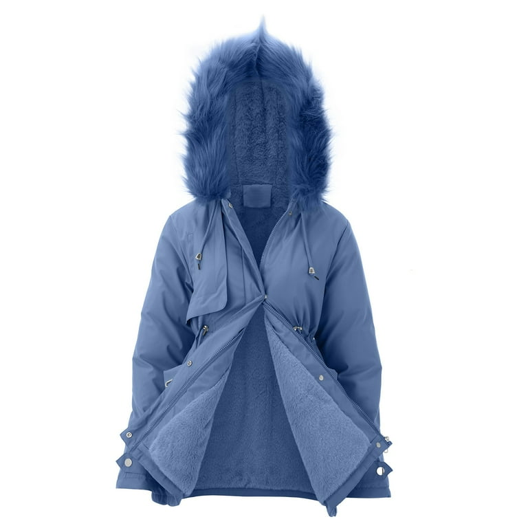 Bright blue winter coat hot sale