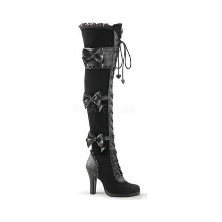 

Women s Demonia Glam 300 Goth Lolita Over-the-Knee Boot