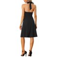 thumbnail image 3 of Allegra K Women's Gothic Tie Back A-Line Sleeveless Club Party Dresses, 3 of 5