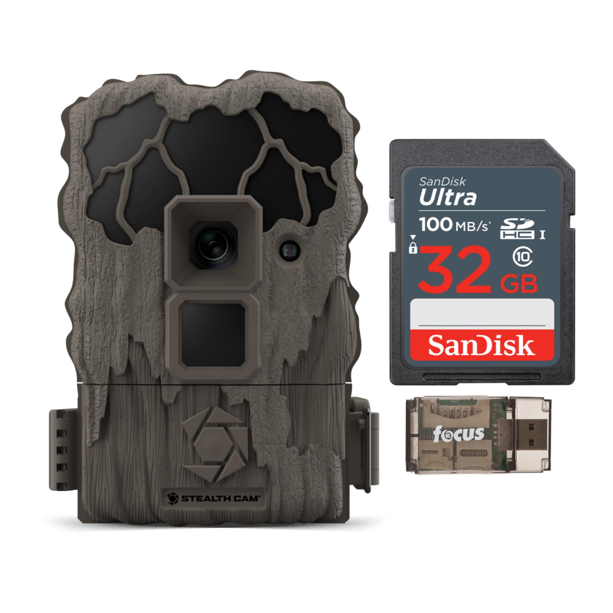 Stealth Cam QS22 Wildview Infrared Game Trail Deer 22MP Camera Bundle
