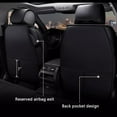 thumbnail image 4 of WRWolf Universal SUV Sedan Truck Crew Cab Car 5-Seat Covers Front & Rear Full Set PU Leather Breathable Waterproof Seat Cushion Protector, 4 of 9
