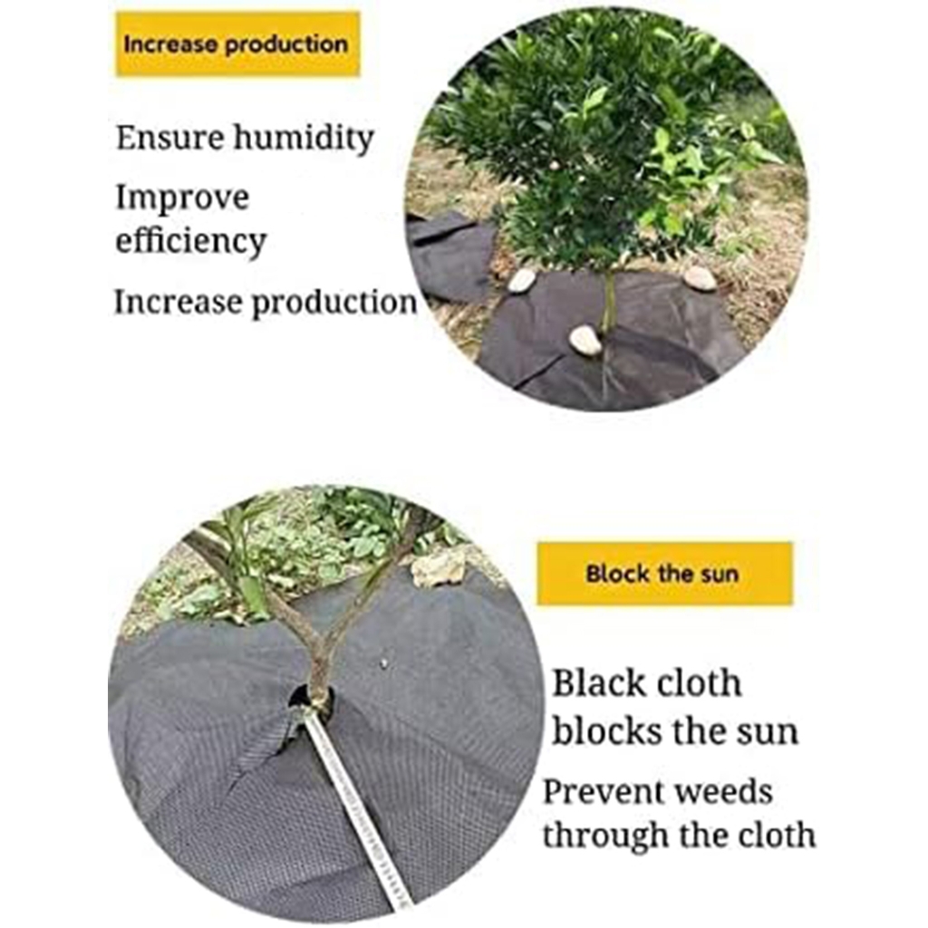 20PCs Expert Weed Barrier Fabric Water Pervious Gardening Mat Protects Bushes From Bushes Permanent Nonwoven Substance