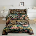 thumbnail image 2 of Castle Fairy Boys Girls Flowers Safari Leopard 3 Pieces Queen Comforter Set,Chic Floral Animal Cheetah Ultra Soft Bedding Sets,Retro Vintage Aesthetic Bedding Comforter Set Breathable, 2 of 8