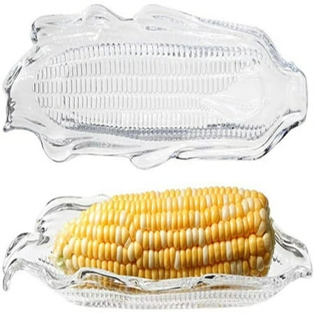 

2PC Storage Container Family Corn Tray Barbecue Tool BBQ Transparent Dish Party