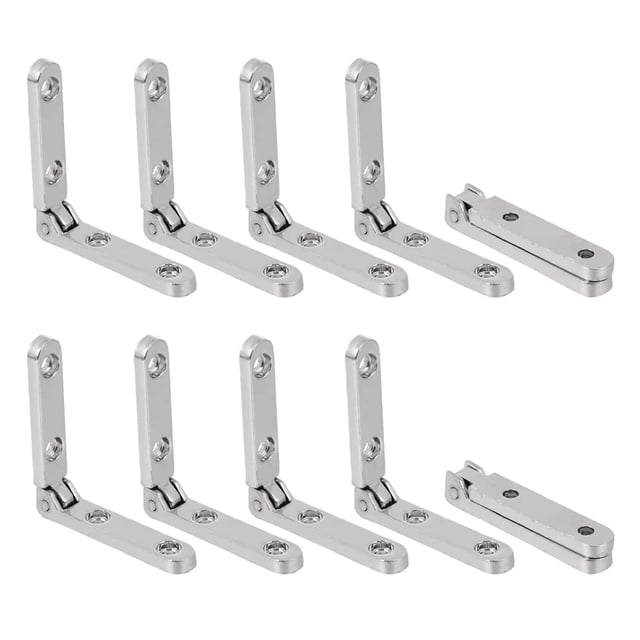 Bisagras Rddconkit 10 piezas de aleación de zinc 30 x 30 x 6 mm color plata