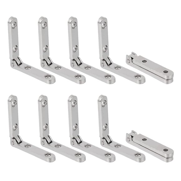 Bisagras Rddconkit 10 piezas de aleación de zinc 30 x 30 x 6 mm color plata