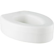 Safety First Elongated Elevated Toilet Seat, White