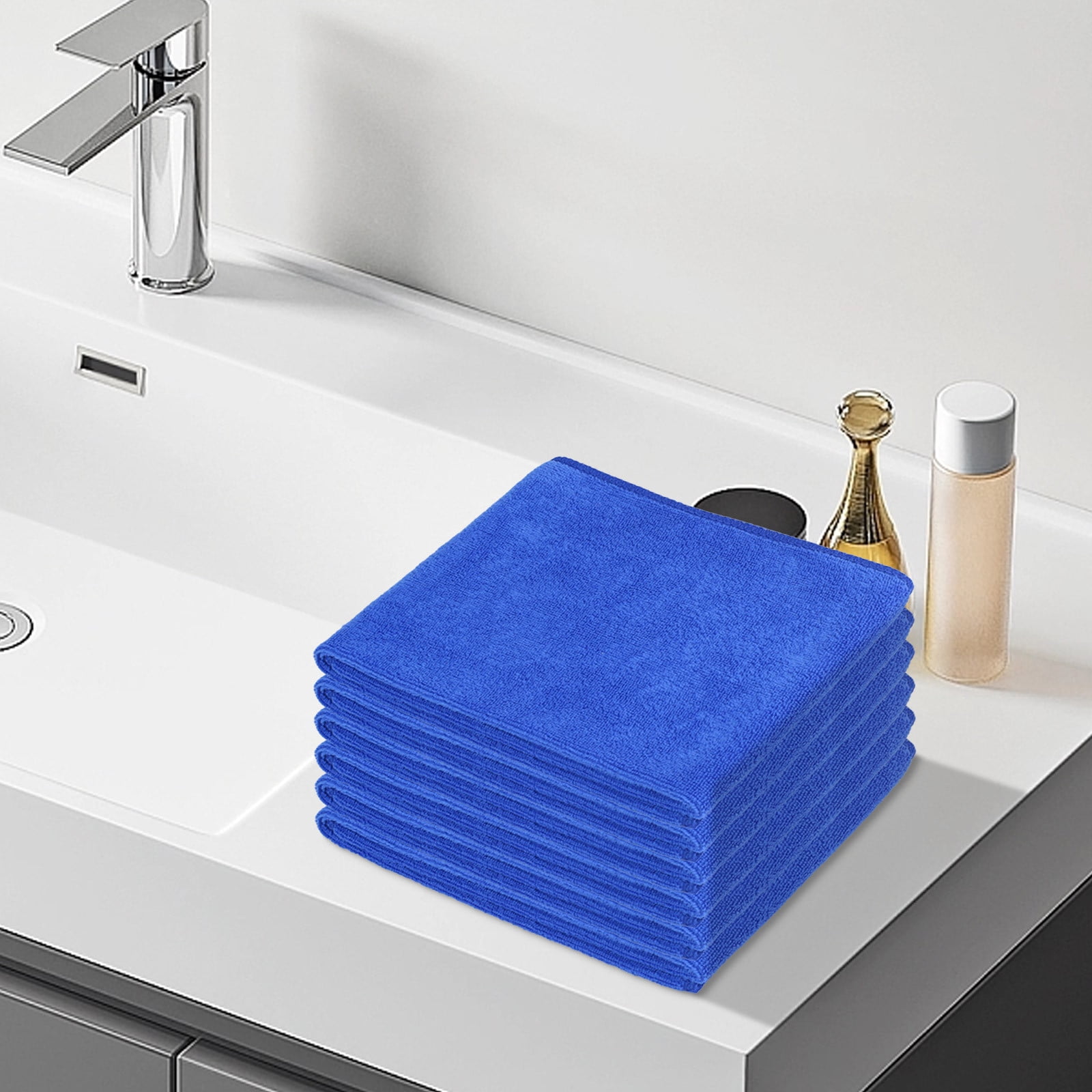 Bath Towels Set of 6 - Large Bath Towels 35 x 75 cm, Thickened and Absorbent for Hair, Body, and Home Cleaning