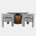 thumbnail image 2 of Jofran Gwen Luxury Mid-Century Modern Five Piece Dining Set with Upholstered Chairs, 2 of 9