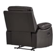 thumbnail image 4 of Lazzara Home Orina Brown Faux Leather Upholstery Reclining Chair LX-9368BRW-1, 4 of 6