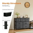 thumbnail image 4 of CONCETTA 7-Drawer Fabric Dresser Storage Chest for Bedroom, Closet, Storage Furniture for Adults, Gray, 4 of 9