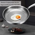 thumbnail image 4 of Plateful Titanium Pan, Frying Pans for Cooking Non Stick, Pure Titanium Pro Hammered Cookware Multifunctional Flat Alloy Steel Wok Lightweight Kitchen Essential Outdoor Camping, 4 of 7