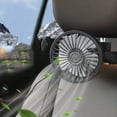 thumbnail image 1 of Boovnll Car Accessories for Women, Vehicle Fan for Car Rear Seat Car Multi-Functional Rear Clip Fan Usb Universal Car Fan Three Wind Speed Adjustment 360° Wind Direction Adjustment, Car Accessories, 1 of 9
