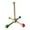 D, variant on Bird Cage Rotating Perch Toy with Bearing, Interactive Parrot Stand Toy for Parakeets and Small Birds