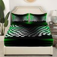 thumbnail image 3 of Erosebridal Sports Car Full Sheet Sets, Racing Car Flag Bedding Full Size, Neon Green Decor, 4pcs, 3 of 7