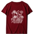 thumbnail image 1 of Pompotops Haut pour Femme Mignon Frais Doux Vêtements Mode Col Rond Manche Courte Liquidation, 1 of 4