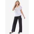 thumbnail image 4 of Woman Within Plus Size Petite Pull-On Elastic Waist Soft Pants, 4 of 6