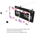 thumbnail image 5 of Colorful Strawberry License Plate Frames Universal Aluminum Tag Holder Cover with 2 Holes Screws for Front Rear Car Plate Decor 12x6 Inch for Women Men, 5 of 6