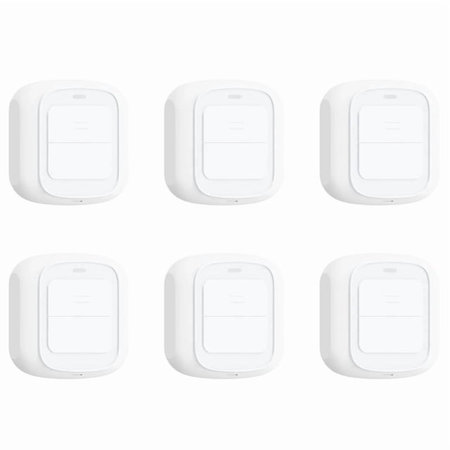 6X Tuya WiFi Button Scene Switch Wireless Smart Light Wall Switch Low Power Consumption No Wiring for One Tap to Run