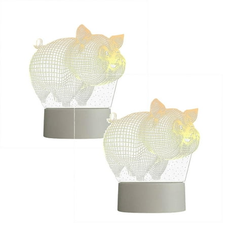 

Xubond Led Lights 3D USB Acrylic Night Light LED Table Desk Bedroom Decor Gift Warm White Lamp Led Lights For Bedroom