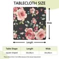 thumbnail image 2 of Fitted Tablecloth with Floral Pattern, Elastic Hem and Water-Resistant Polyester Fabric, 34x34 Inch Square, 2 of 6