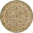thumbnail image 7 of Unique Loom Voyage Collection Area Rug - Colonial (7' 10" Round Light Green/Cream), 7 of 7