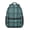 Blue and Black, variant on Red and Green Checkered Pattern Backpack for School, Cute School Bag with Adjustable Shoulder Straps and Padded Back, 15.3"x11"x6.7"