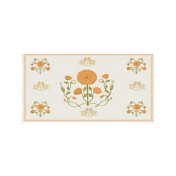 AYktou Hand Woven Area Rug with Tassel,Washable Cotton Carpet,for Bedroom,Living Room,Dining Room,Hallway,Office,Kitchen,Entryway
