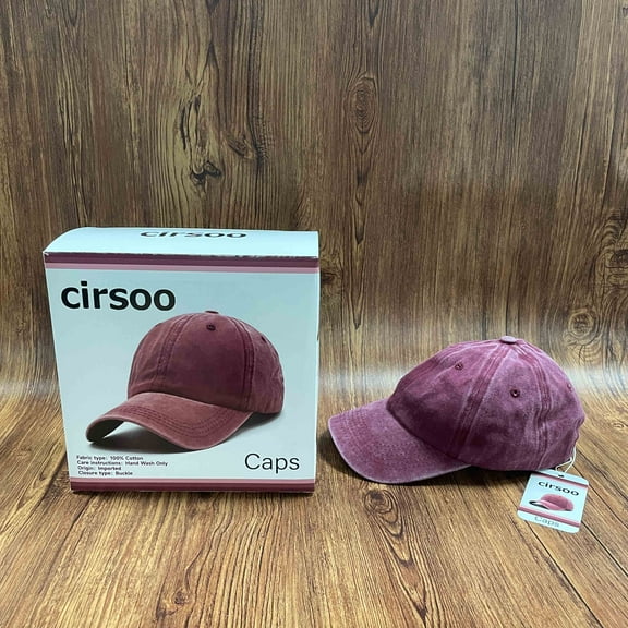 cirsoo Caps,Unisex Vintage Washed Distressed Baseball-Cap Twill Adjustable Dad-Hat
