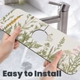 thumbnail image 6 of Sikiie Herbs and Wildflowers Splash Guard for Sink Faucet-1 PC Super Absorbent Fast Drying Mat Sink Gadgets-Splash Guard for Kitchen, Sink Mat, 6 of 7