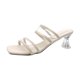 thumbnail image 2 of Nuevos zapatos de tacón alto con tacón transparente y pantuflas con punta cuadrada Wmkox8yii  ytu1176, 2 of 8