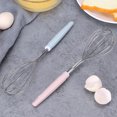 thumbnail image 5 of Batidor de huevos de acero inoxidable con mango, herramienta para hornear pasta, batidor de crema, mezclador de masa manual, 5 of 5