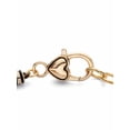 thumbnail image 2 of Pink and White Medical Nurses Bali-Style Beaded Charm Bracelet in Goldtone 8", 2 of 4