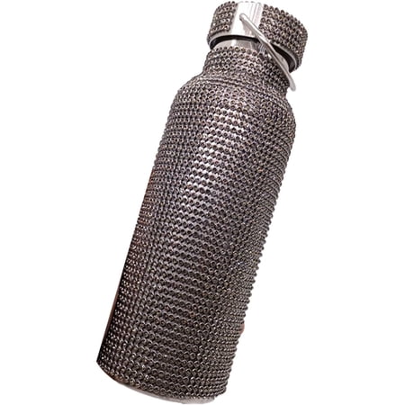 

Pikadingnis Insulated Tumbler Water Bottle Stainless Steel Insulated Thermal Mug Hot & Cold BPA Free Insulated Glitter Rhinestone Drinking Bottle for Gift Home and Travel Use Grey M